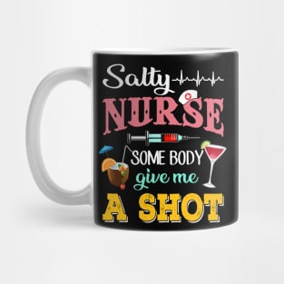 Nurse T-Shirt Saltyy Nurses Need Summer Mug